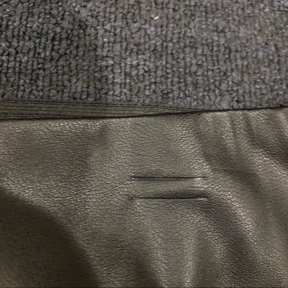 Zara Basic Black Leather Pants Size Large - Picture 4 of 11